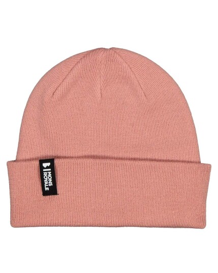 Mons Royale McCloud Beanie Dusty Pink