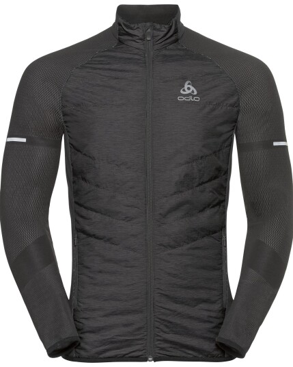 Odlo Irbis Hybrid Seamless X-Warm Jacket M Black/Odlo Silver Grey (Storlek M)