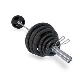 Olympisk Vektstangsett Tri-Grip 128 kg, JTC Power