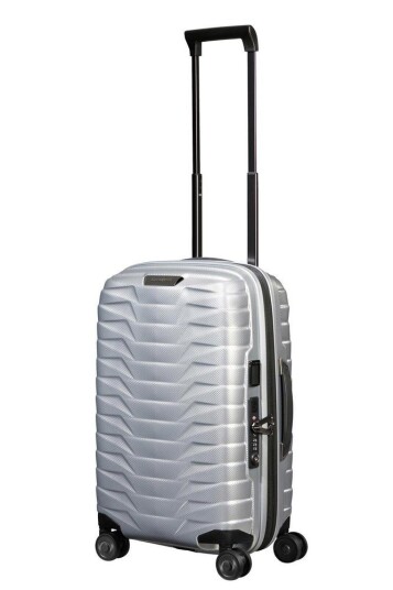 Samsonite PROXIS Utvidbar Smal kabinkoffert 35 cm bredde 4 hjul Silver