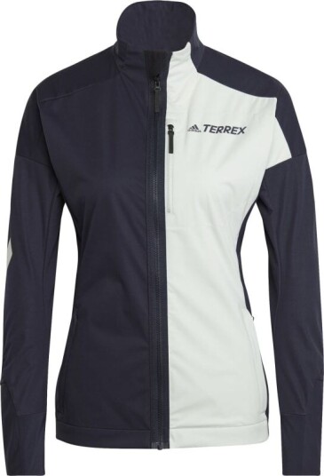 Adidas Women's Terrex Xperior Cross Country Ski Soft Shell Jacket L Legink/Lingrn