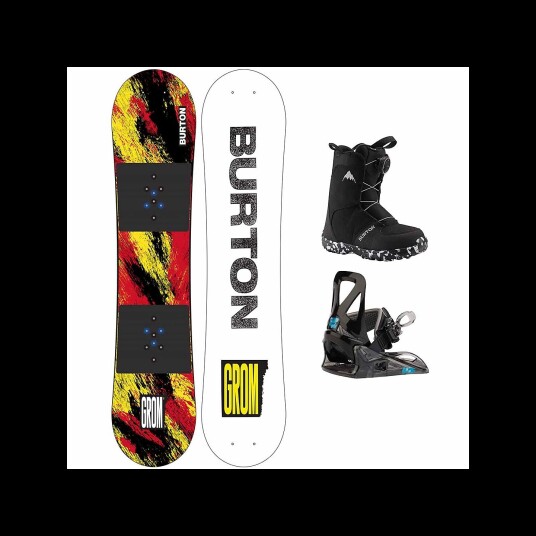 Burton Grom komplett snowboardpakke All Mountain - Barn (EU 29-34)