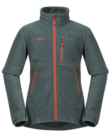 Bergans Runde Youth Jacket Forestfrost/Br Magma (Storlek 164)