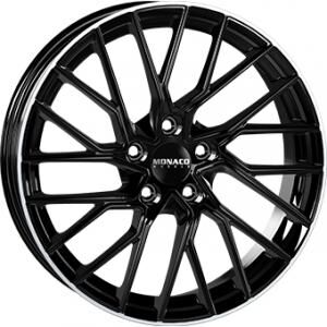 Monaco GP11 Gloss Black  Polished lip 8x18 5x112 ET45 B66.5