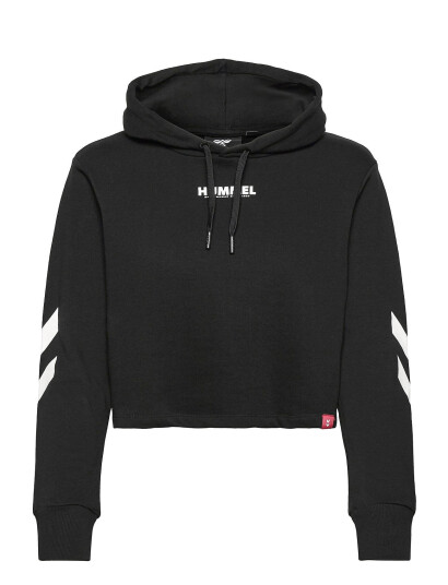 Hummel Hmllegacy Woman Cropped Hoodie Black Hummel BLACK XS,S,M,L,XL