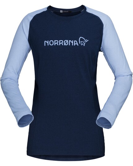 Norrøna Fjørå Equaliser Lightweight L/S W Indigo Night/Serenity (Storlek XS)