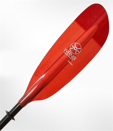 Werner Camano Karbon/Glassfiber, Rett skaft Translucent Red 225