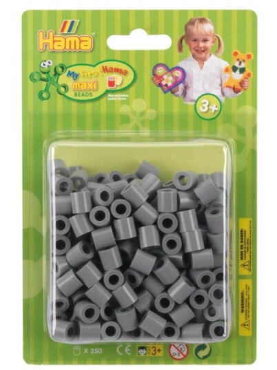 Hama Ironing Beads Maxi - Grå 250 pcs.