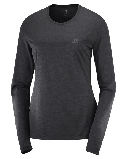 Salomon Agile L/S Tee W Black/Nocturne (Storlek XS)