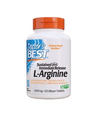 Doctor's Best - Sustained + Immediate Arginine - 120 tablets