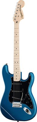 Squier Affinity Series Stratocaster Lake Placid Blå, Svart Pickguard, Mn