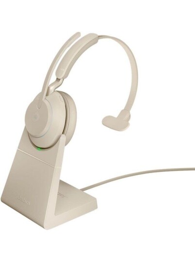 Jabra Evolve2 65 Link380c MS Mono Stand Beige