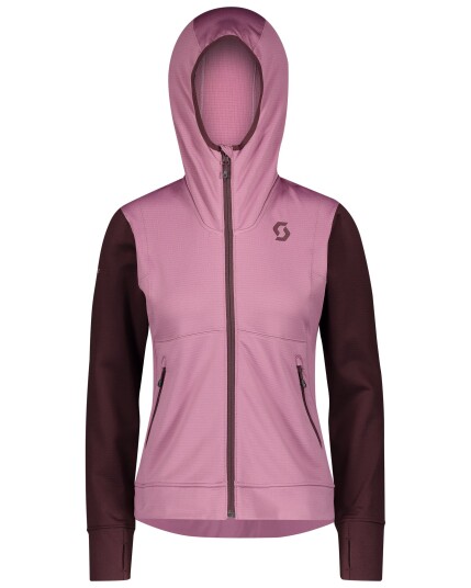 Scott Defined Tech Hoody W Cassis Pink/rød Fudge (Storlek L)