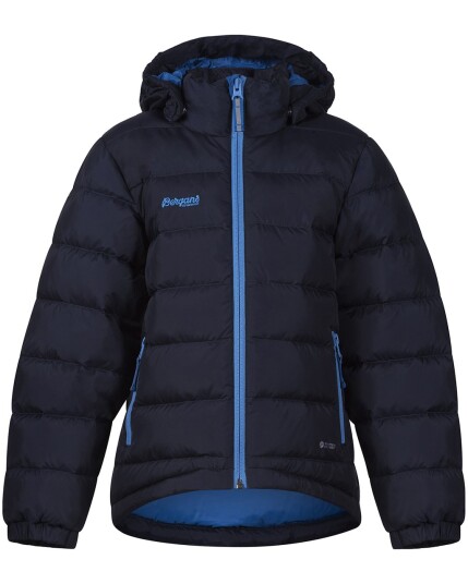 Bergans Down Kids Jacket Navy/Light Winter Sky (Storlek 128)