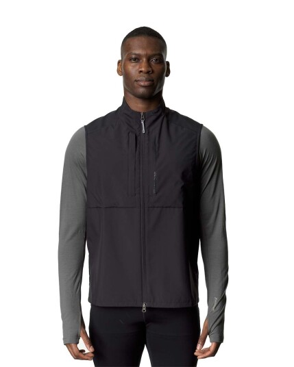 Houdini Pace Hybrid Vest M True Black (Storlek L)