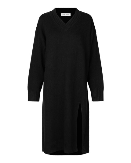 Samsøe and Samsøe Kei V-Neck Dress 11250 W Black (Storlek M)