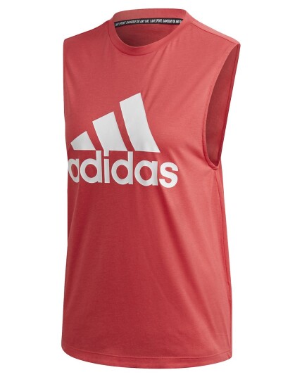 Adidas Must Haves BOS Tank Top W Coral Pink/White (Storlek XL)