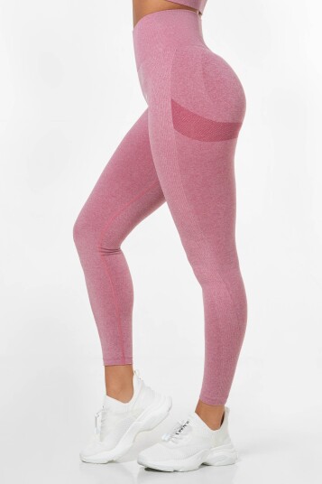 FAMME - Pink Peachy Scrunch Leggings - XS