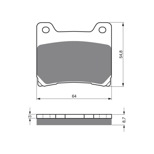 Goldfren Bremseklosser - Yamaha Klosser front