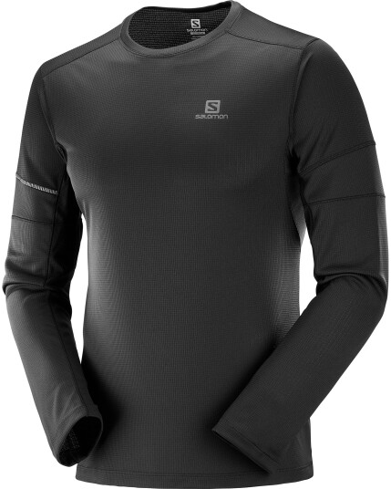 Salomon Agile L/S Tee M Black (Storlek M)