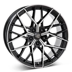 MSW 74 Gloss Black Polished 8.5x20 5x112 ET28 B73.1