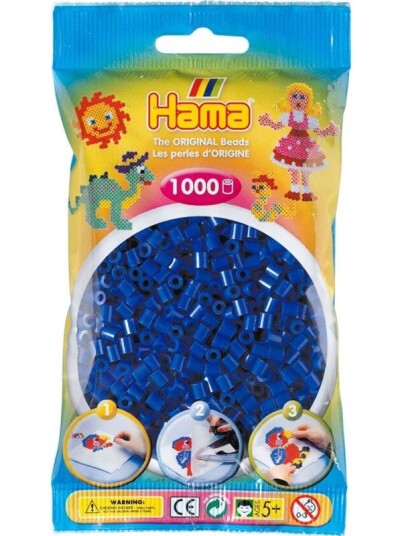 Hama Midi 5+ Ironing beads Dark Blå 1000pcs