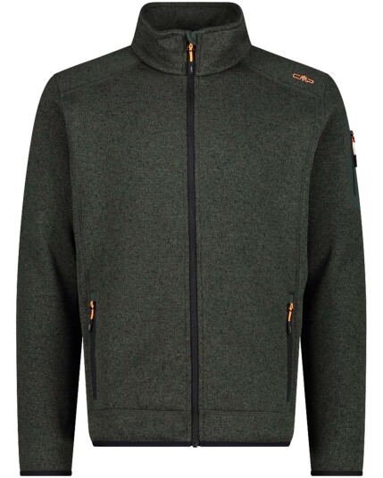 Cmp Knit Fleece Jacket M Oil Green/Nero (Storlek 48)