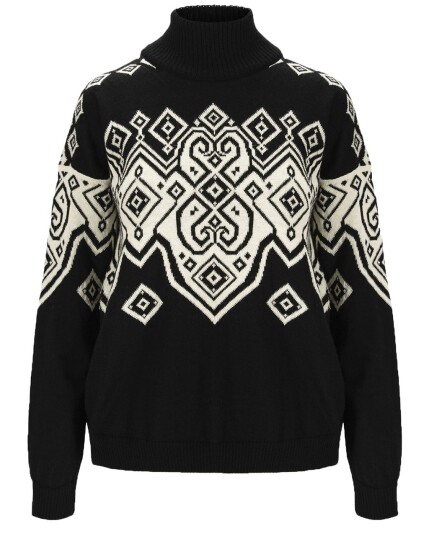 Dale Of Norway Falun Heron Fem Sweater W Black/Off-White (Storlek XS)