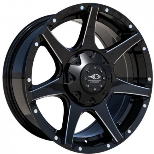 League M692 Gloss Black Polished 9x18 6x139 ET25 B110.1