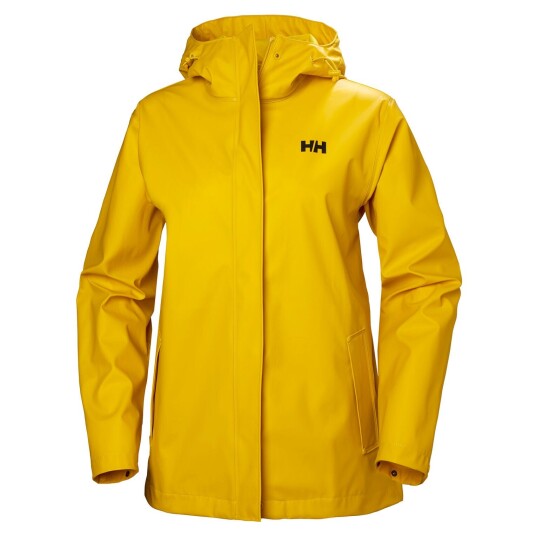 Helly Hansen Dame Moss Iconic Vanntett Regnjakke Gull M Gr?M