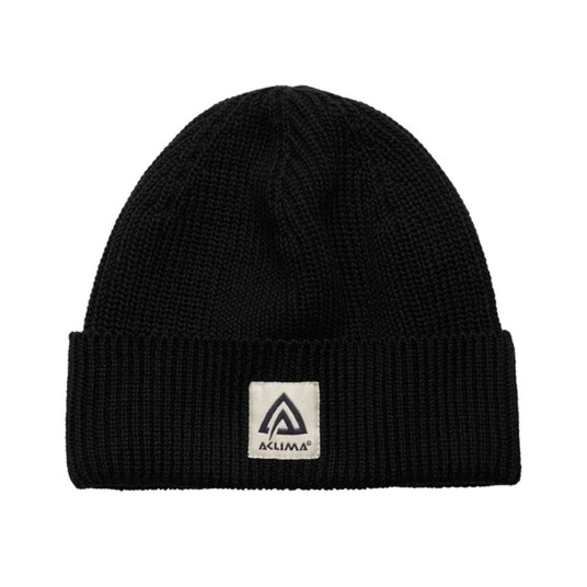 Aclima Explorer Beanie, lue i ull - jet black