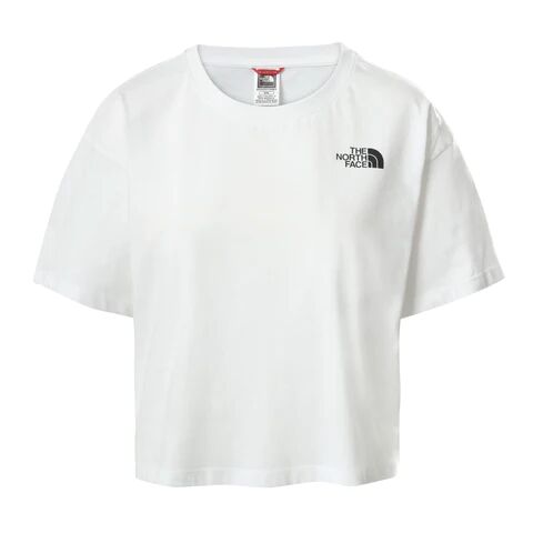 The North Face W Cropped Simple Dome Tee - Tnf White XS