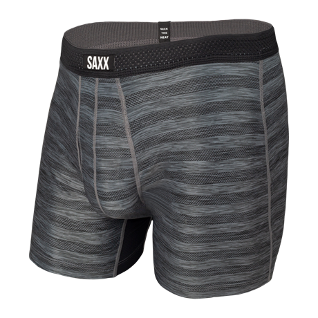 SAXX Hot Shot Boxer Black Heather XL