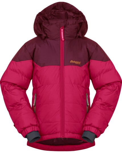 Bergans Ruffen Down Kids Jacket Dk Sorbet/Jam/Desert (Storlek 116)