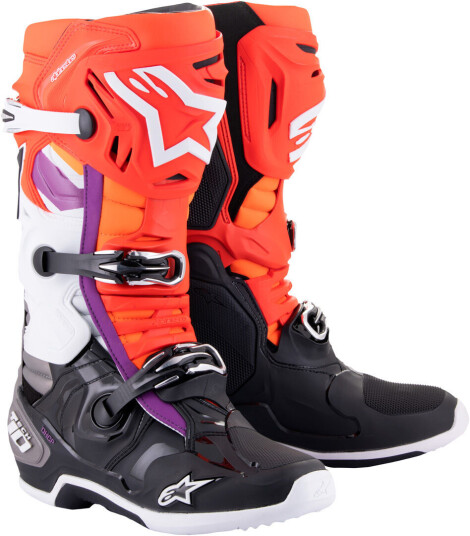 Alpinestars Tech 10 Motocross støvler 42 Svart Hvit Rød