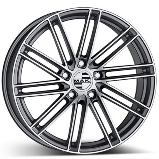 Mak Leipzigt Gunmetal Machined Face 9.5x22 5x130 ET55 B71.6