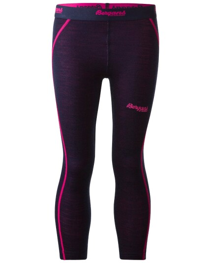 Bergans Akeleie Kids Tights Navy/Hot Pink (Storlek 98)