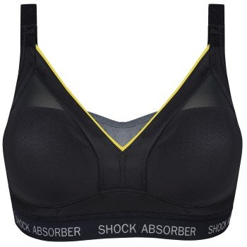 Shock Absorber BH Active Shaped Support Bra Svart/Gul E 70 Dame