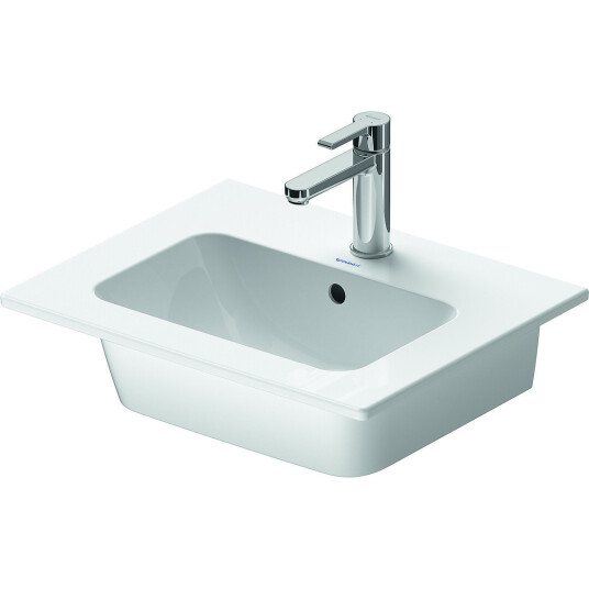 Duravit ME by Starck Møbelservant 530x430 mm, u/bl.hull, m/overløp, Hvit