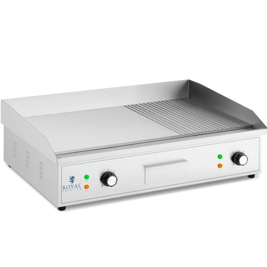 Royal Catering Elektrisk flatgrill  727 x 420 mm  Flat -2x2200 W 10012021