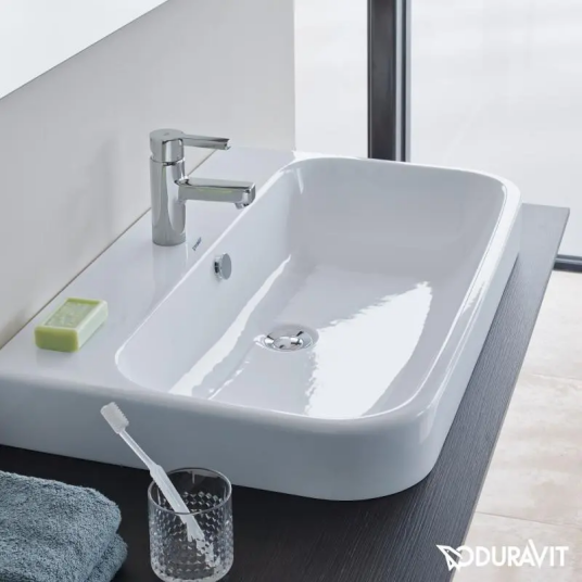 Duravit Happy D.2 Toppmontert Servant 1000x505 mm, 1 blanderhull, Wondergliss