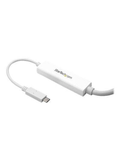 StarTech.com 3 m (10 ft.) USB-C to DisplayPort Cable - 4K 60Hz - White - external video adapter - STM32F072CBU6