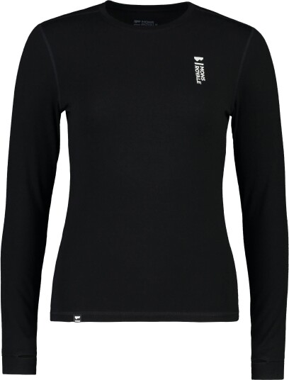 Mons Royale Women's Cascade Merino Flex 200 Long Sleeve S  Black