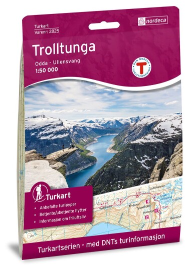 Ugland IT Nordeca Trolltunga, Odda - Ullensvang 1:50 000 Turkart