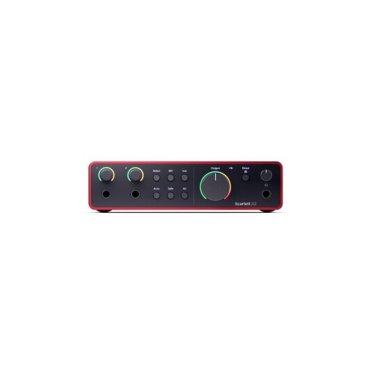 Focusrite Scarlett 2i2 Gen4 Usb-Lydkort, 2 Inn/2 Ut