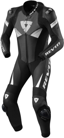 Revit Argon 2 Revit-Argon-2-1pcs-Moto-Lthr-Suit 52 Svart Hvit