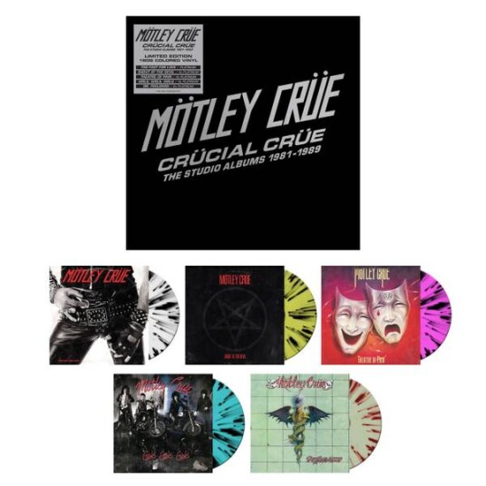 Mötley Crüe Crücial Crüe The Studio Albums 19811989 Limited Splatter Edition 5lp Vinyl 180 Gram