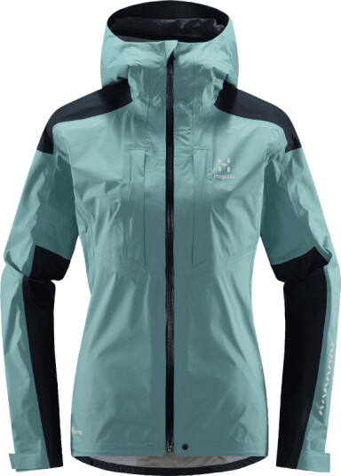 Haglöfs Women's L.I.M Rugged Gore-Tex Jacket XL, Frost Blue/Tarn Blue