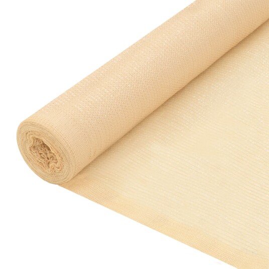 vidaXL Skjermnett HDPE 1,5x10 m Beige