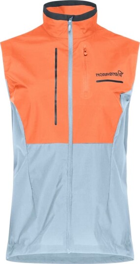 Norr?na Women's Senja Aero90 Vest L, Flamingo/Blue Fog